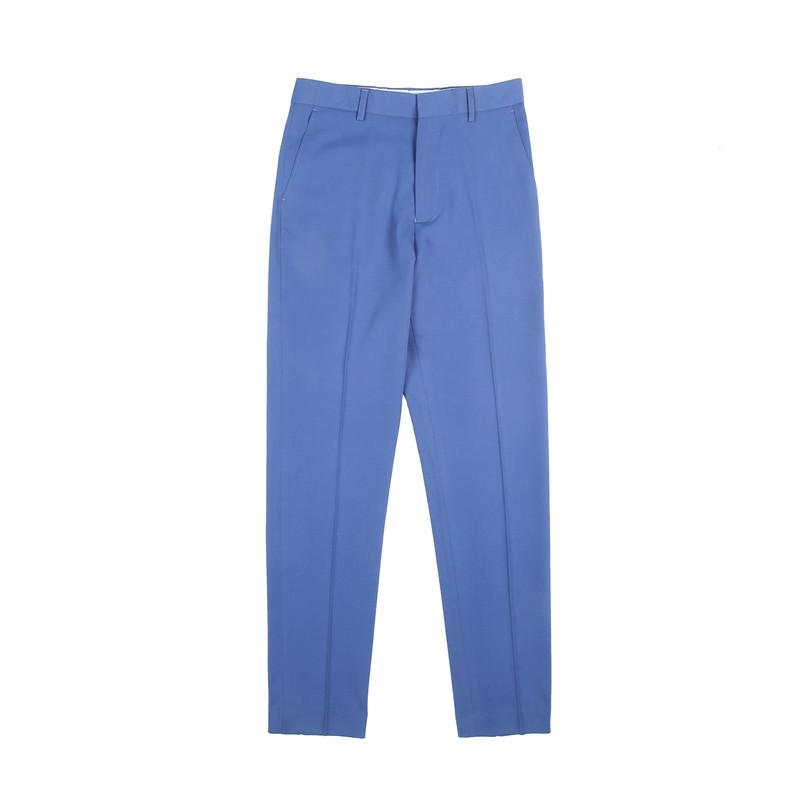 Mens  Chinos | Blue Slim Fit Smart Chino Trousers Chinos Chinos