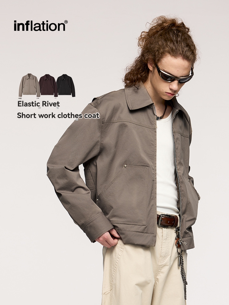 Mens  Coats & Jackets | Khaki Regular Fit Zip Up Harrington Jacket Clothing Coats & Jackets