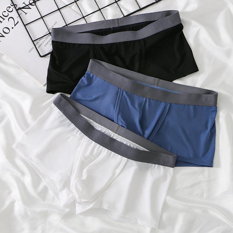 Mens  Essentials | 4Pk Grey Cotton Stretch Ri Trunks Clothing Essentials