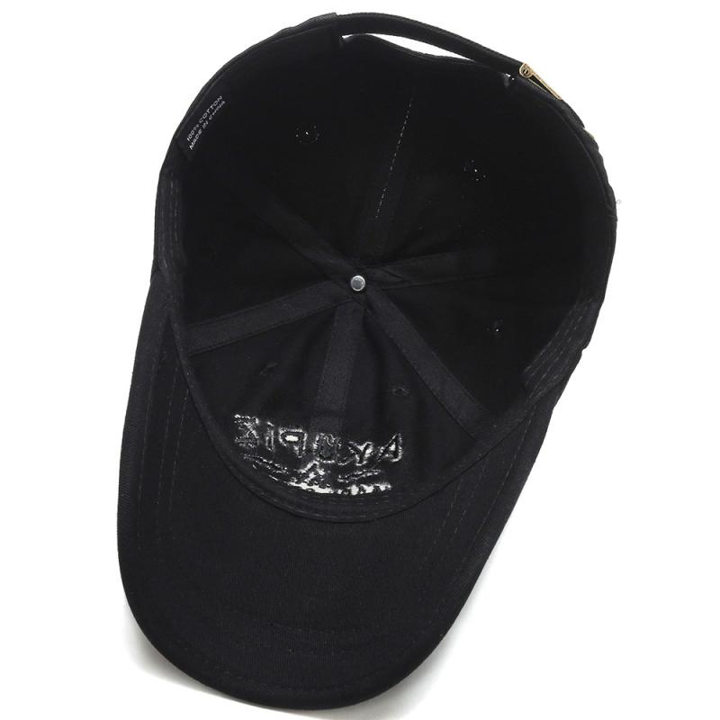 Mens  Hats | Black Corduroy Embroidered Cap Accessories Hats