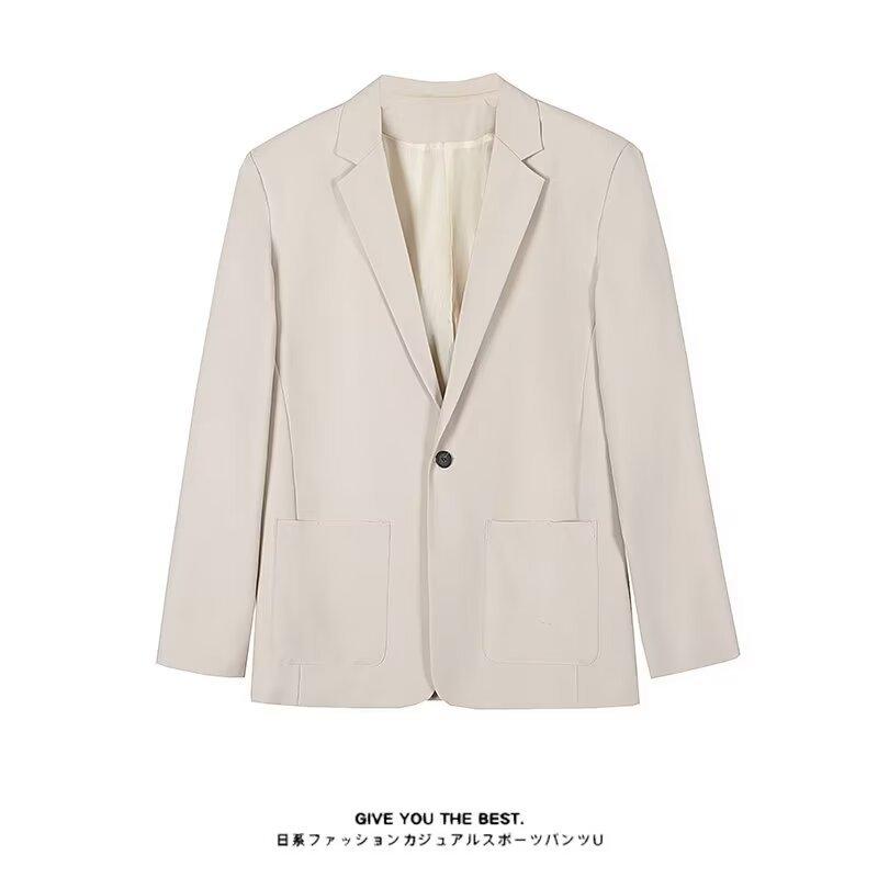 Mens  Lazers | Beige Slim Fit Jersey Blazer Clothing Coats & Jackets