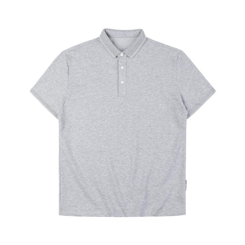 Mens  Polo Shirts | Grey Pique Slim Fit Polo Shirt Clothing Matching Sets