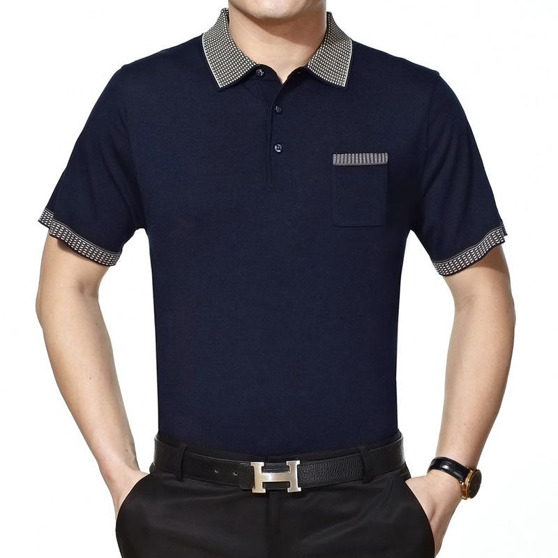 Mens  Polo Shirts | Navy Slim Fit Contrast Polo Shirt Clothing Mens