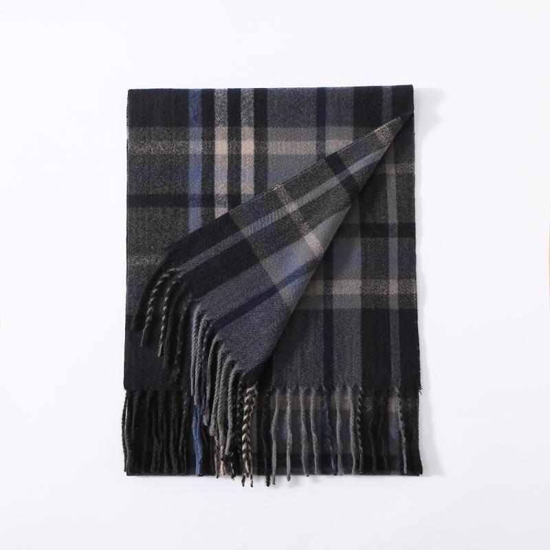 Mens  Scarves & Gloves | Black Check Scarf Accessories Mens