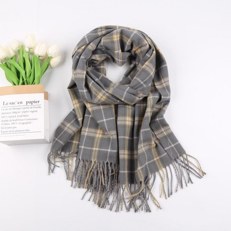 Mens  Scarves & Gloves | Grey Micro Check Scarf Accessories Mens