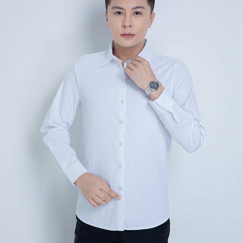 Mens  Shirts | White Slim Fit Smart Shirt Clothing Essentials