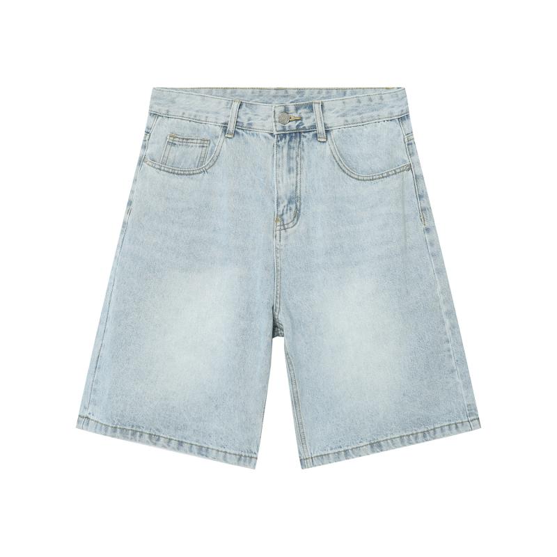 Mens  Shorts | Blue Relaxed Fit Jean Short Clothing Mens