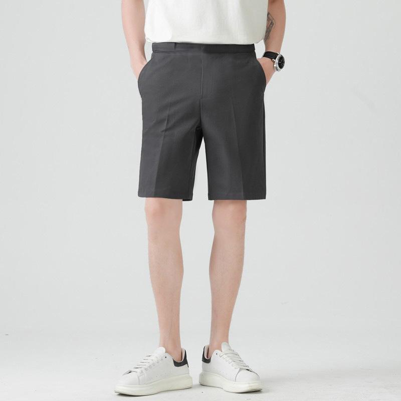 Mens  Shorts | Khaki Slim Fit Textured Shorts Clothing Matching Sets