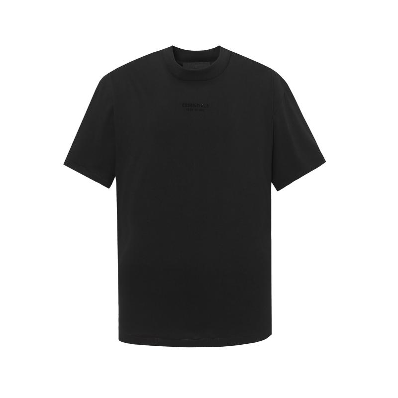 Mens  T-Shirts & Vests | Black Slim Fit Quilted T-Shirt Clothing Mens