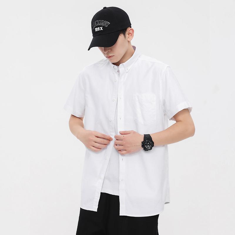 Mens  Tops | White Regular Fit Laundered Shirt Clothing Essentials