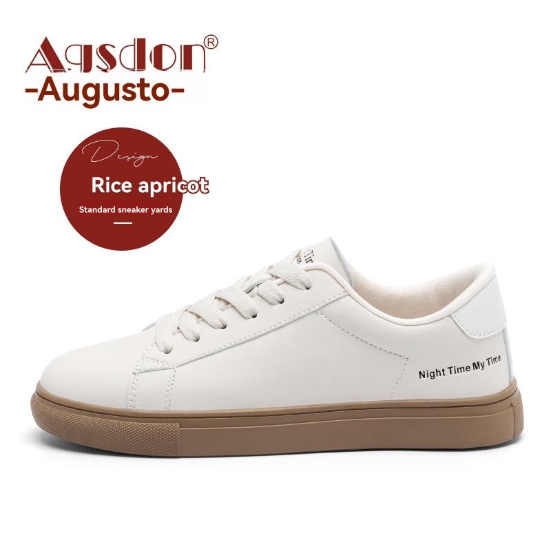 Mens  Trainers | White Leather Lace Up Trainers Mens Mens