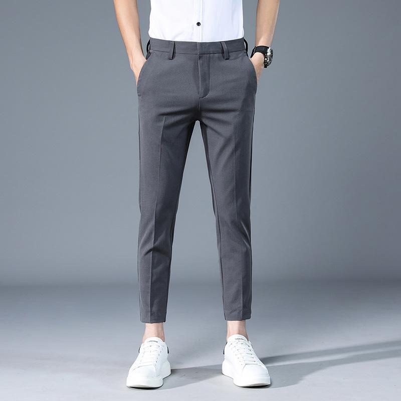 Mens  Trousers | Grey Plain Skinny Suit Trousers Clothing Mens