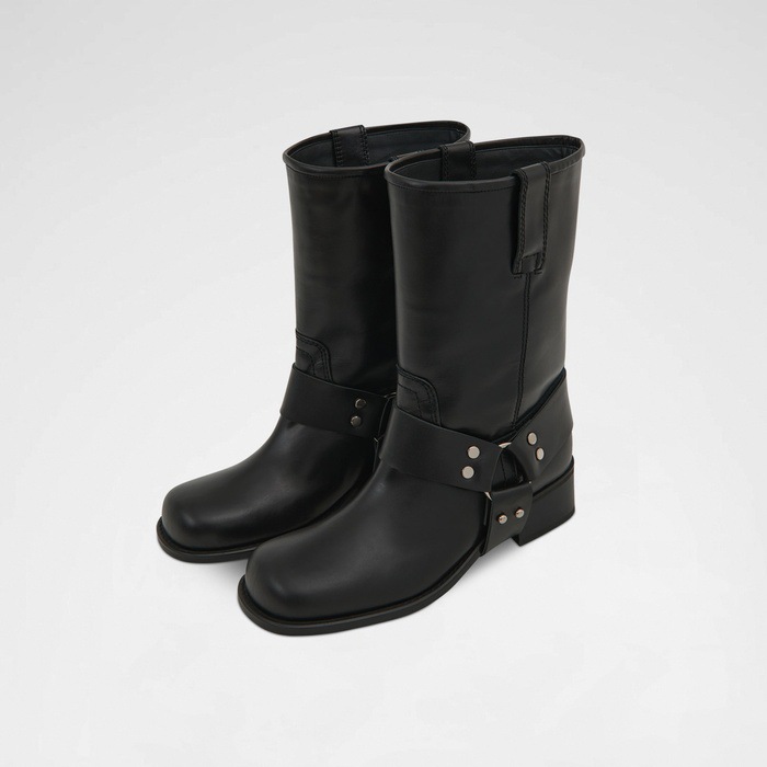 Womens  Boots | Black Ankle Biker Boots Boots Boots