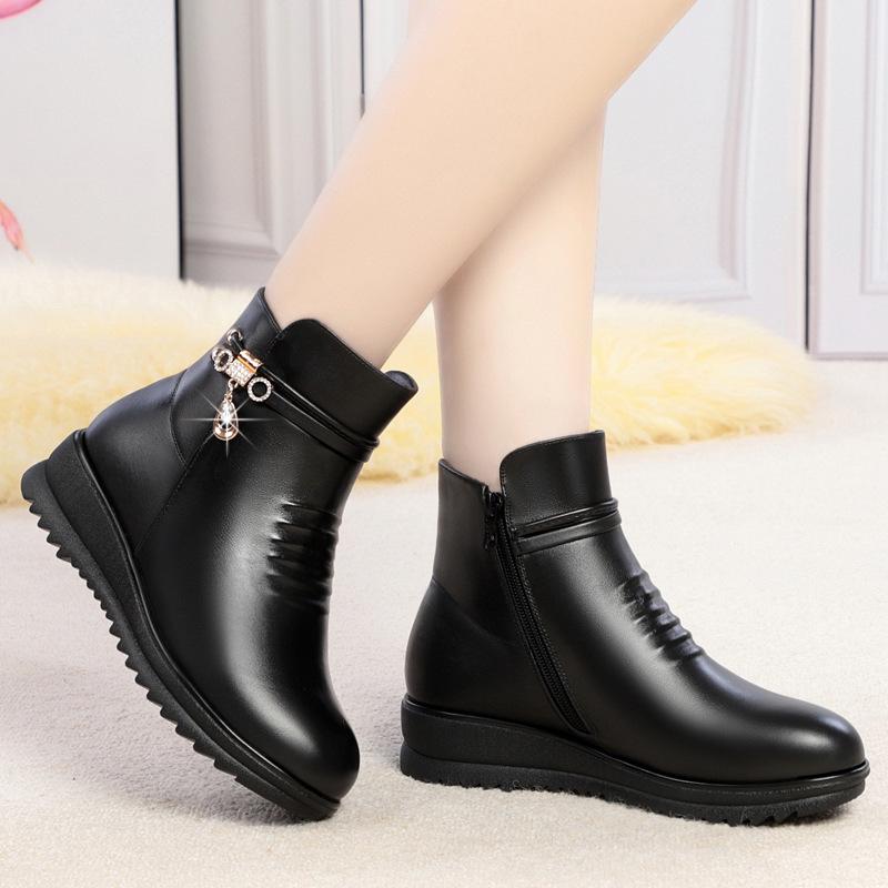 Womens  Boots | Black Hardware Strap Heeled Boots Boots Boots