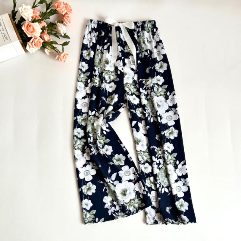 Womens  Co-Ord Sets | Black Floral Wide Leg Joggers Clothing Co-Ord Sets