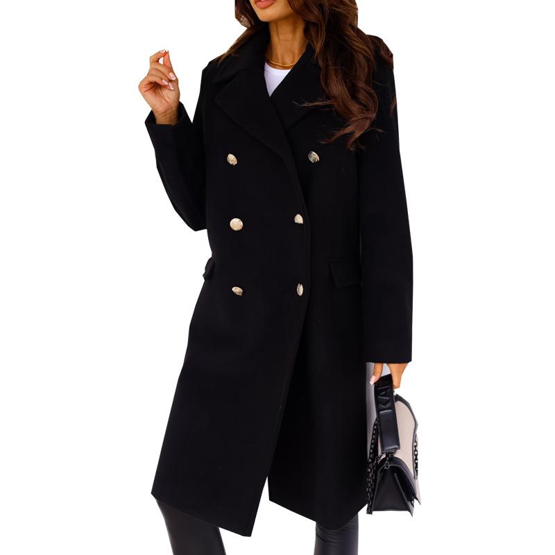 Womens  Coats & Jackets | Black Belted Longline Military Coat Clothing Coats & Jackets