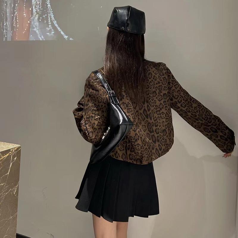 Womens  Coats & Jackets | Brown Leopard Print Trophy Jacket Clothing Coats & Jackets