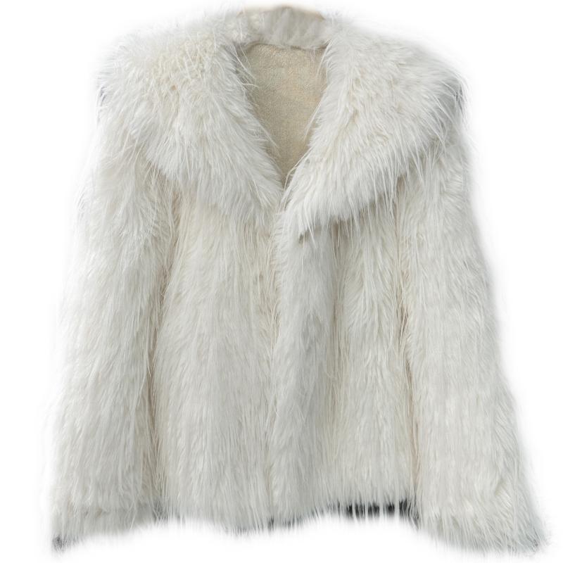 Womens  Coats & Jackets | Cream Faux Fur Oversized Jacket Clothing Coats & Jackets