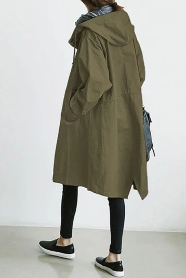 Womens  Coats & Jackets | Khaki Waxed Cape Jacket Clothing Coats & Jackets