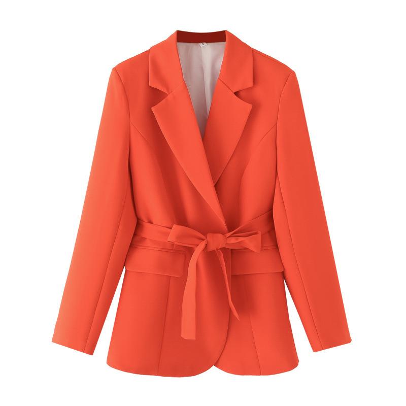 Womens  Coats & Jackets | Red Belted Wrap Blazer Blazers Blazers