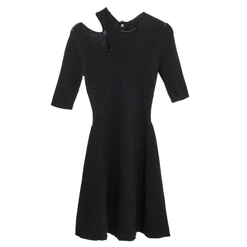 Womens  Dresses | Black Long Sleeve Cut Out Midi Dress Clothing Dresses