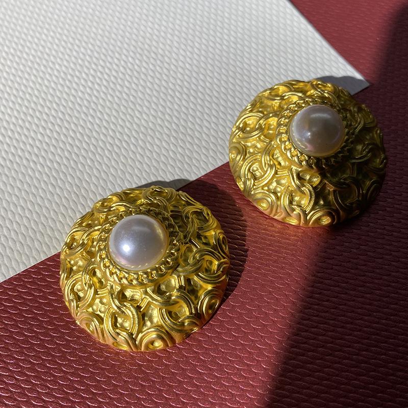 Womens  Jewellery | Gold Pearl Stud Earrings Accessories Jewellery