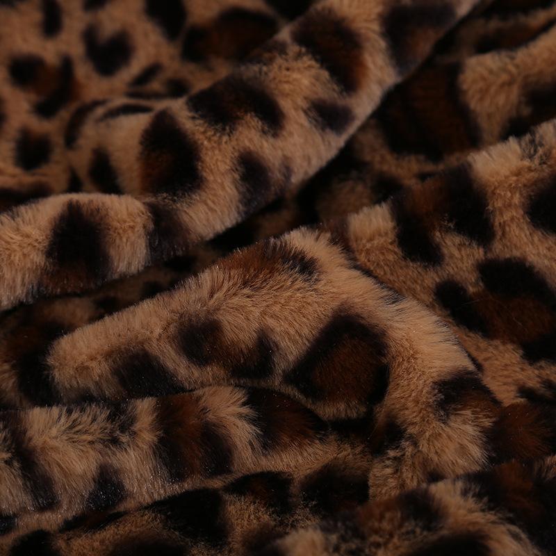 Womens  Scarves | Beige Faux Fur Leopard Print Scarf Accessories Scarves