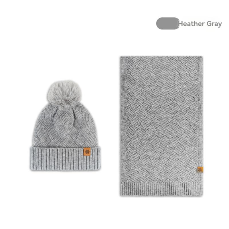 Womens  Scarves | Grey Cable Knit Scarf Hat And Gloves Gift Set Accessories Scarves