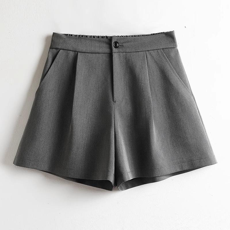 Womens  Shorts | Black Button Structured Shorts Clothing Shorts