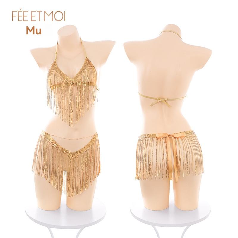 Womens  Shorts | Rose Gold Sequin Tassel Hot Pant Shorts Clothing Shorts