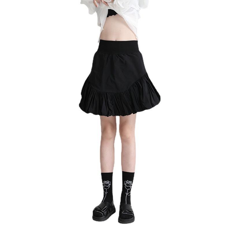 Womens  Skirts | Black Bubble Hem Mini Skirt Clothing Skirts