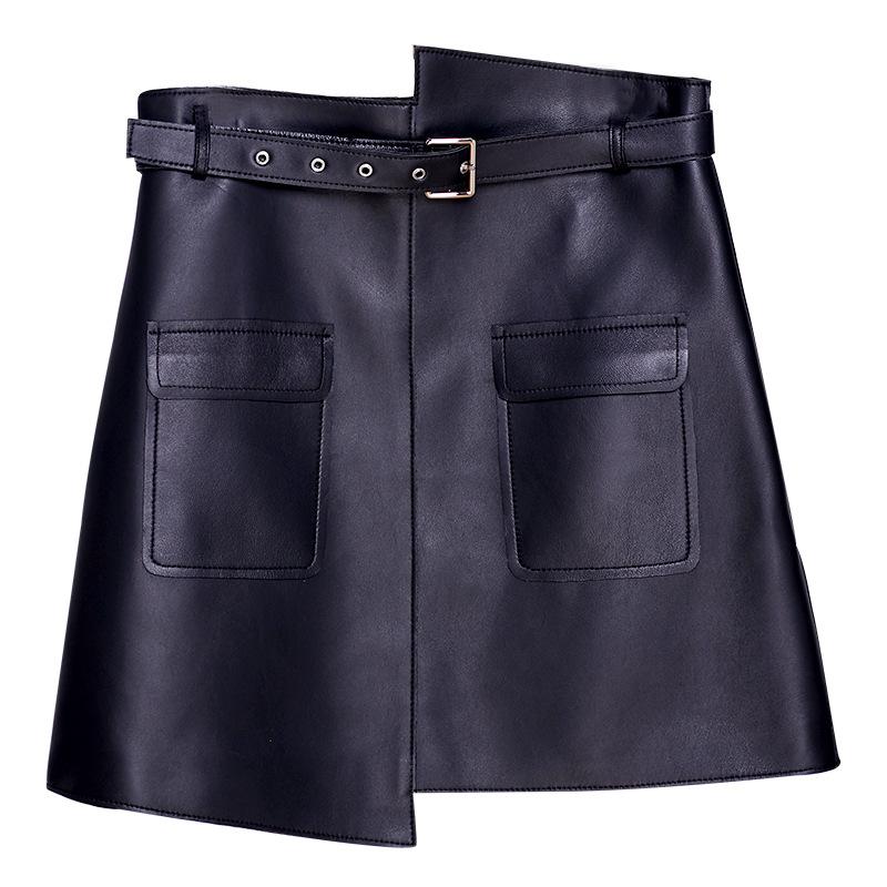 Womens  Skirts | Black Faux Leather Pocket Mini Skirt Clothing Skirts