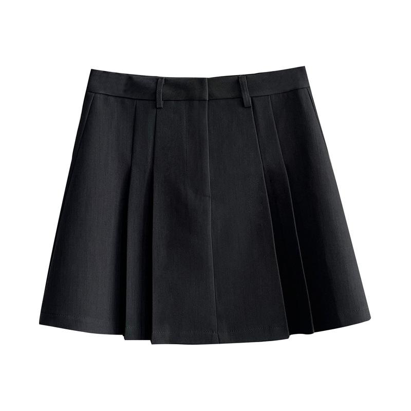 Womens  Skirts | Black Pleated Skirt Clothing Skirts