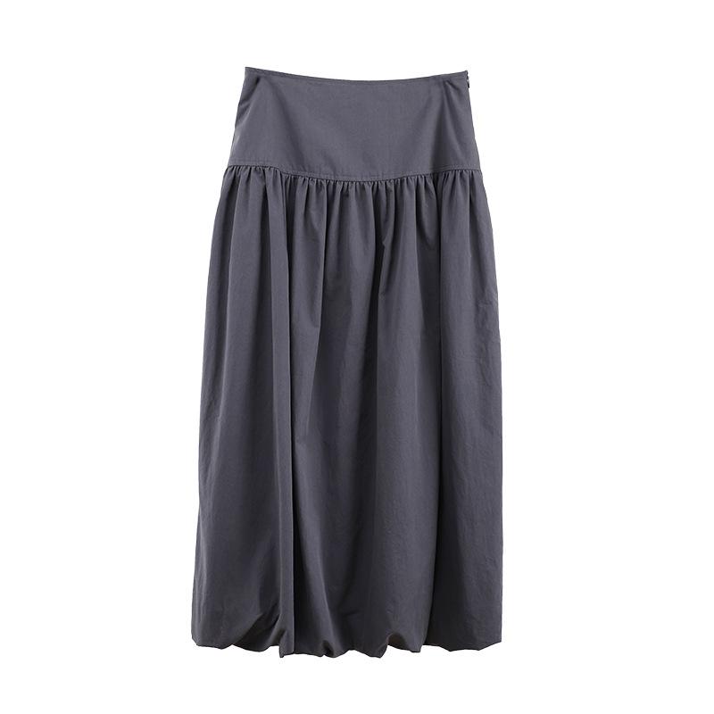 Womens  Skirts | Grey Bubble Hem Mini Skirt Clothing Skirts