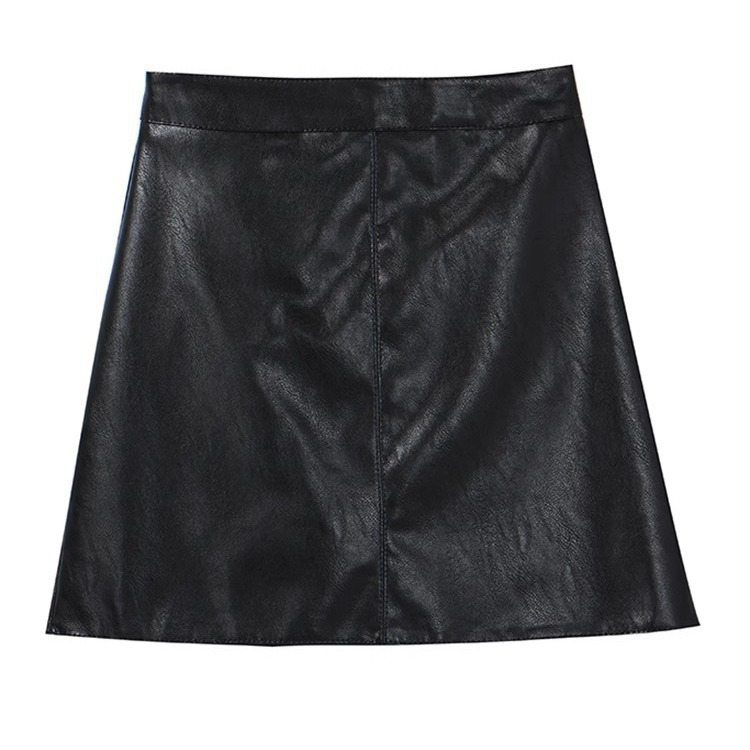 Womens  Skirts | Petite Black Faux Leather Pocket Mini Skirt Clothing Skirts