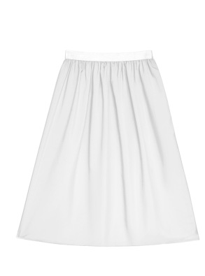 Womens  Skirts | White Cotton Poplin Maxi Skirt Clothing Skirts