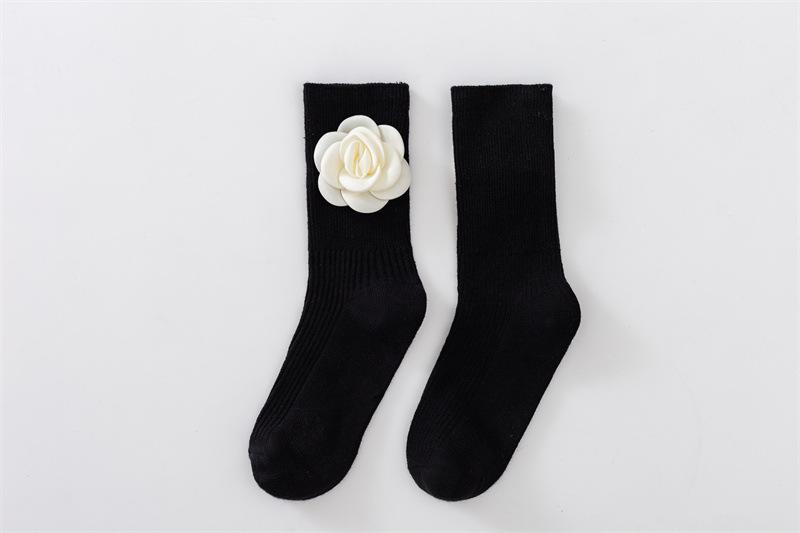 Womens  Socks & Tights | Cream Flower Knit Socks Accessories Socks & Tights