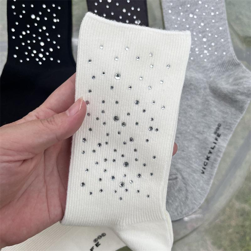 Womens  Socks & Tights | Cream Pearl Embellished Socks Accessories Socks & Tights