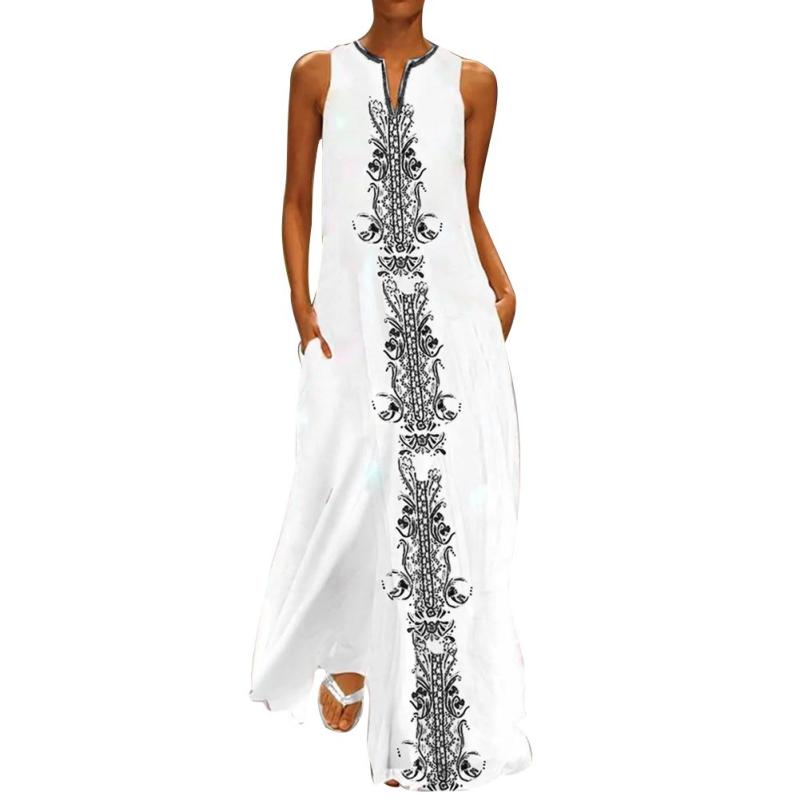 Womens  Swimwear & Beachwear | Cream Embroidered Plunge Beach Maxi Dress Clothing Swimwear & Beachwear