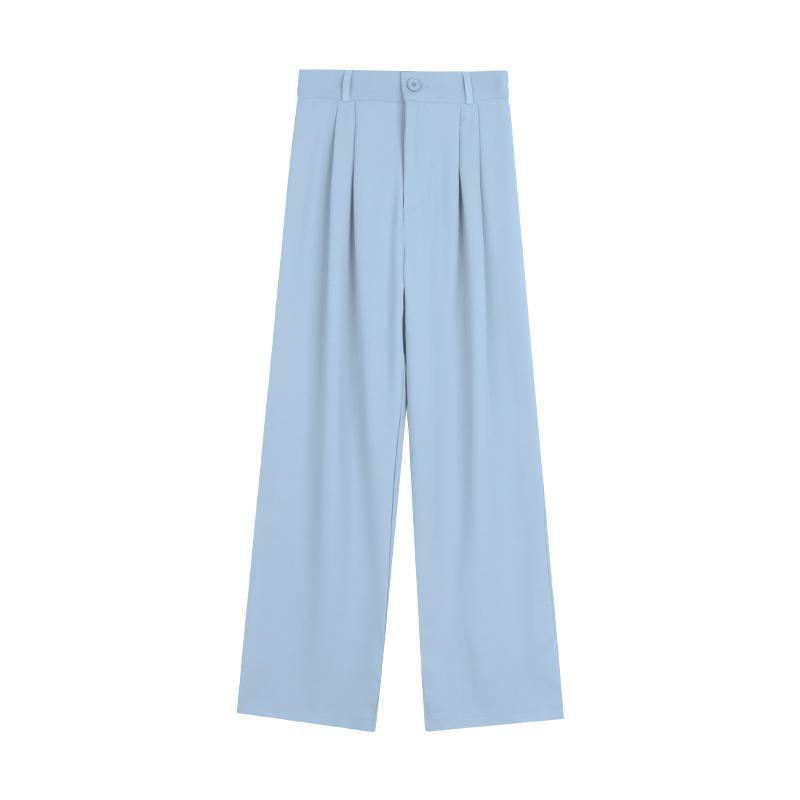 Womens  Trousers | Petite Blue Wide Leg Trousers Clothing Co-Ord Sets