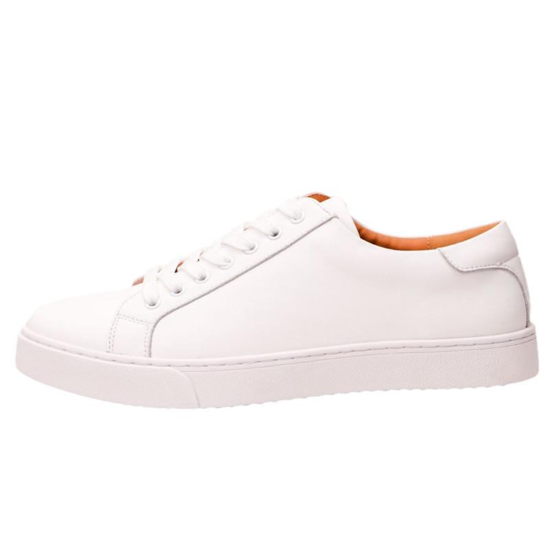 Womens  Wide Fit Shoes | White Wide Fit Platform Lace Up Trainers Shoes Trainers