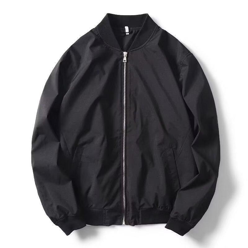 Mens  Coats & Jackets | Navy Regular Fit Zip Up Bomber Jacket Clothing Coats & Jackets